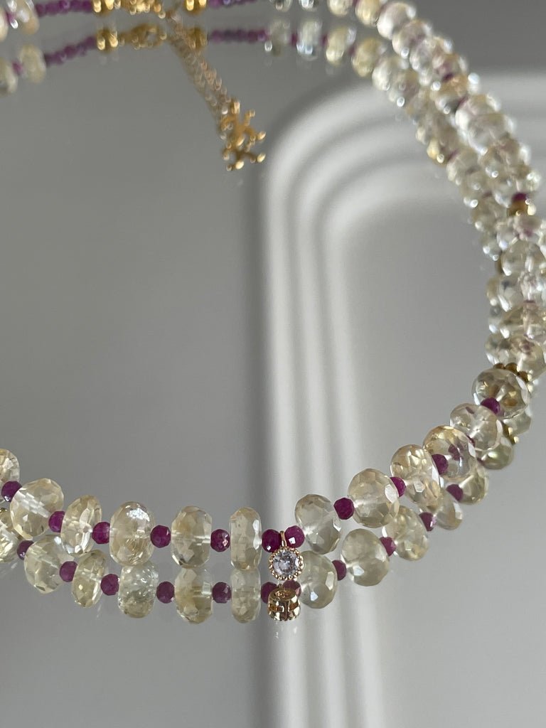 KARMA BY HANNA - Gota Rubis Necklace