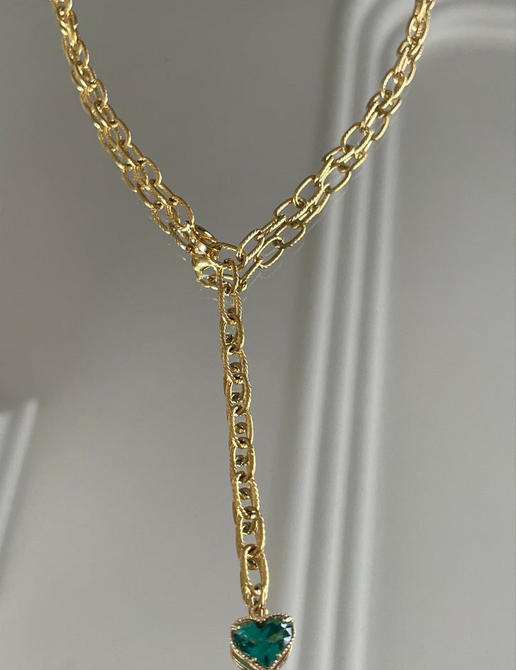 KARMA BY HANNA - Green lover Necklace