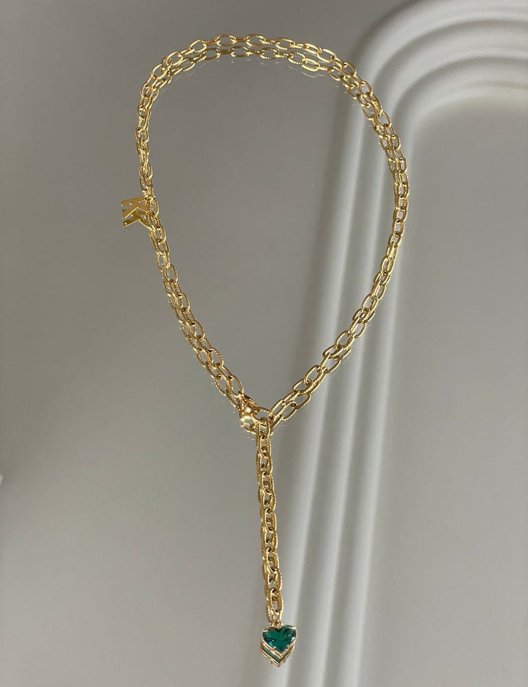 KARMA BY HANNA - Green lover Necklace