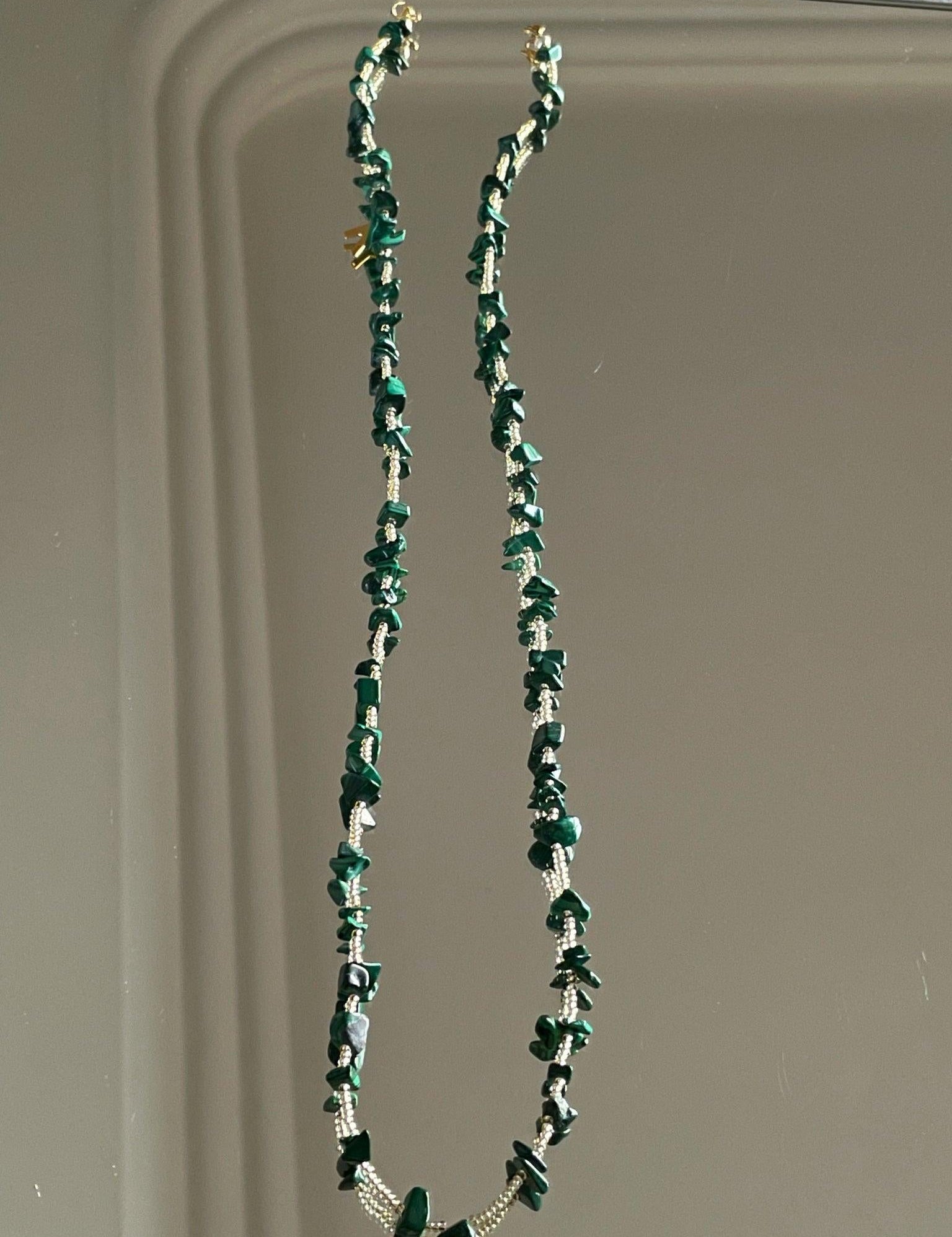 KARMA BY HANNA - Malachite Glasses Chain | Green