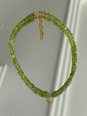 KARMA BY HANNA - Peridot Compass Rose Necklace