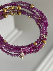 KARMA BY HANNA - Quadra Ruby Necklace