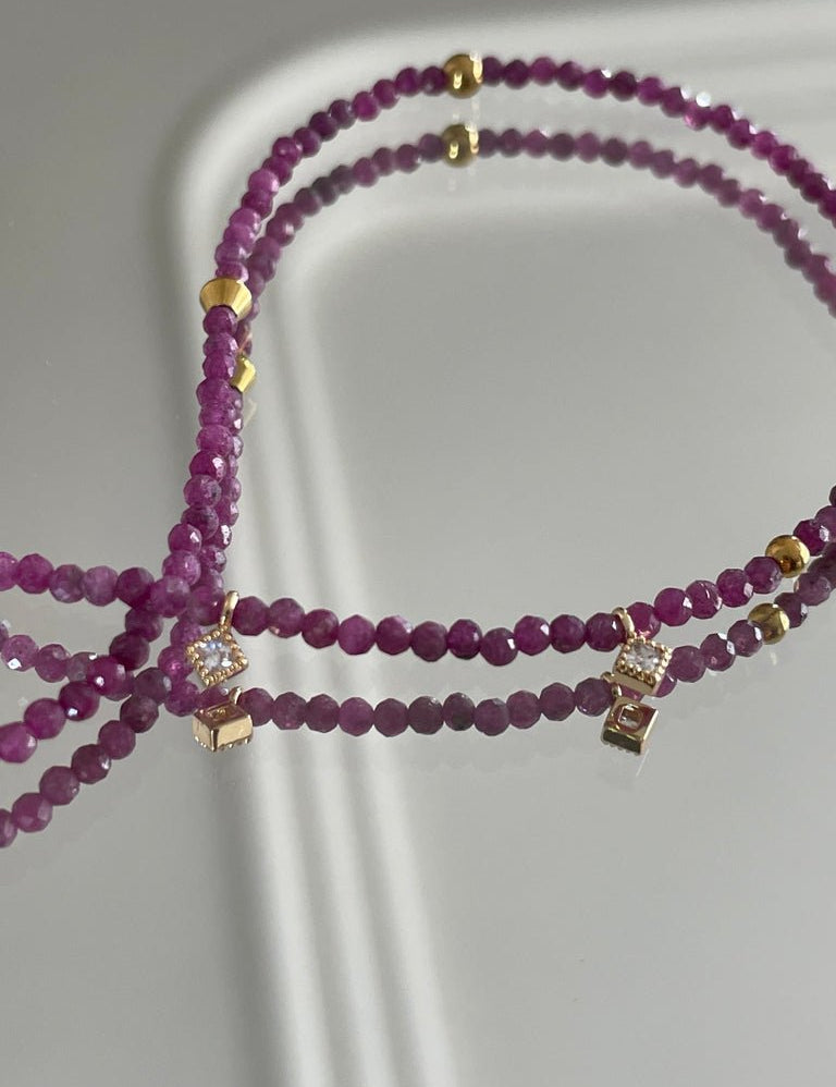KARMA BY HANNA - Quadra Ruby Necklace