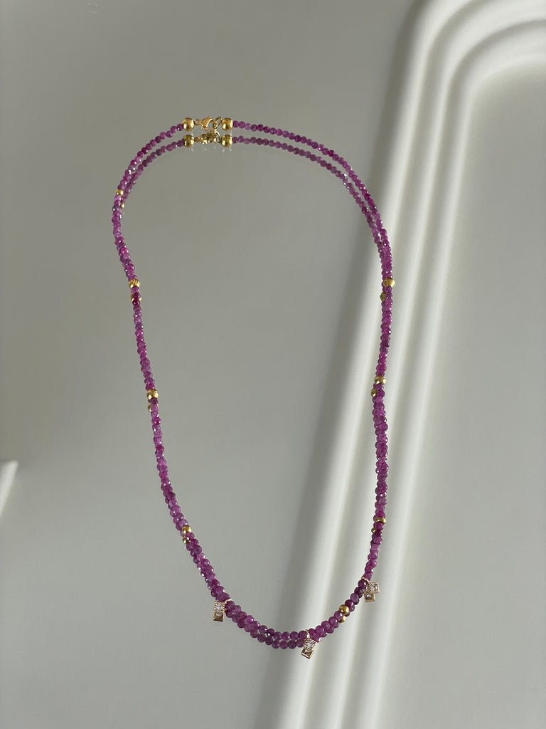 KARMA BY HANNA - Quadra Ruby Necklace