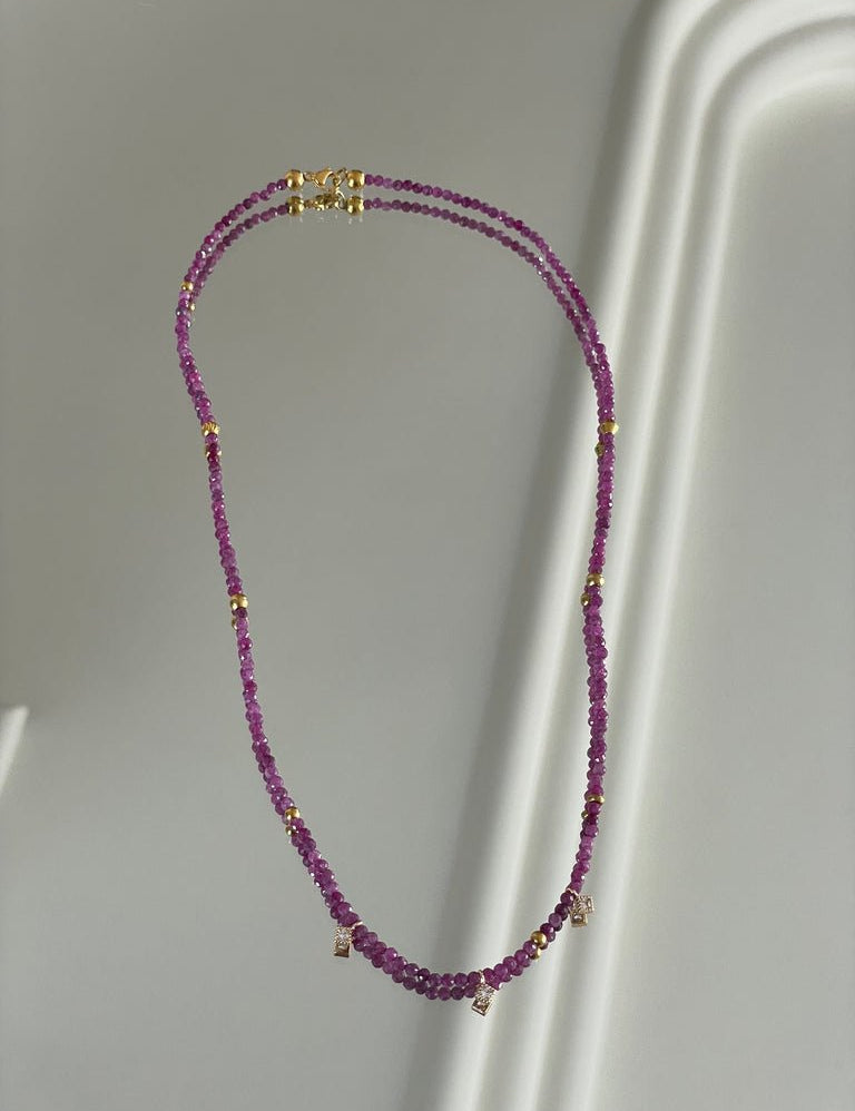 KARMA BY HANNA - Quadra Ruby Necklace