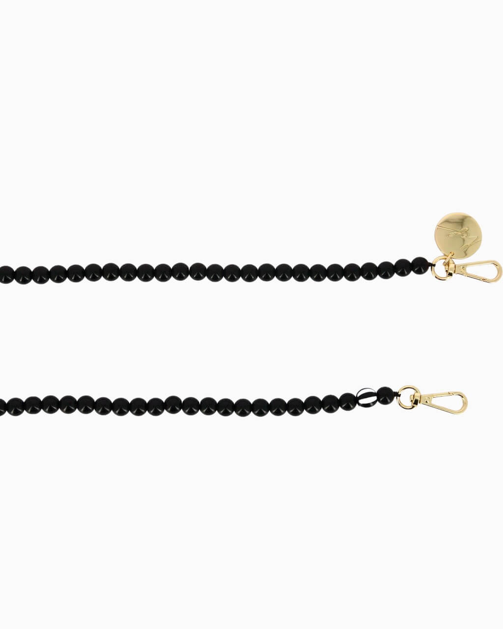 LA COQUE FRANCAISE - CARLA Phone Chain | Black Chalcedony