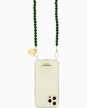 LA COQUE FRANCAISE - CARLA Phone Chain | Green Chalcedony