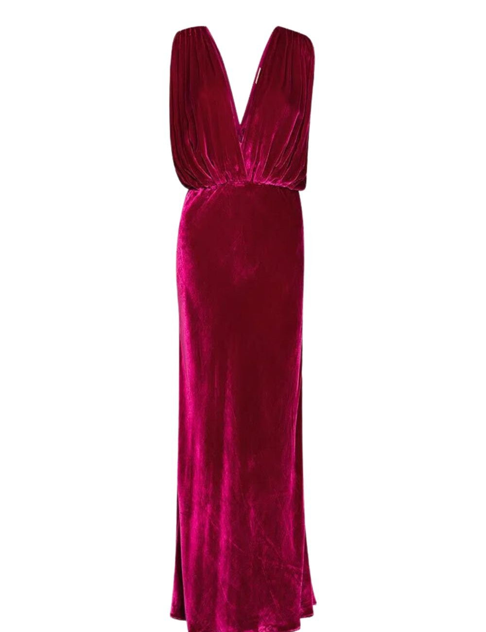 MES DEMOISELLES PARIS - Travis Velvet Dress| Fuchsia