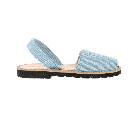 MINORQUINES - Avarca Sandals | Blue Denim