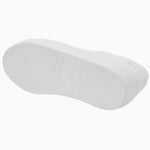 Underside of the Nubikk Jolie white leather sneaker, showing the smooth pale sole.