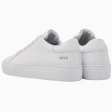 Back view of the Nubikk Jolie white leather sneakers, showing the heel and NBKK logo tab.