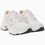 Nubikk Ross Trek white sneaker at a front angle, showing the mesh panels and geometric N stitching.
