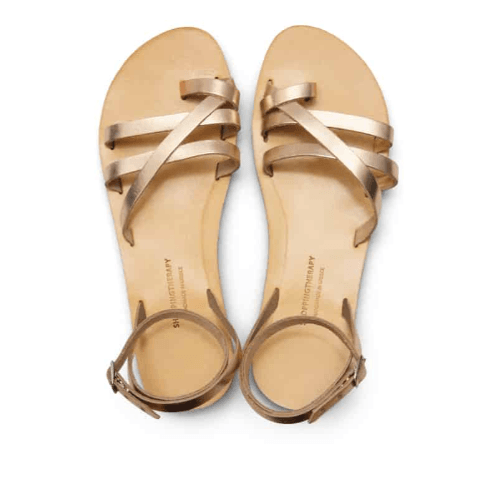 SHOPPING THERAPY - KEFALONIA Leather Sandals | Bronze