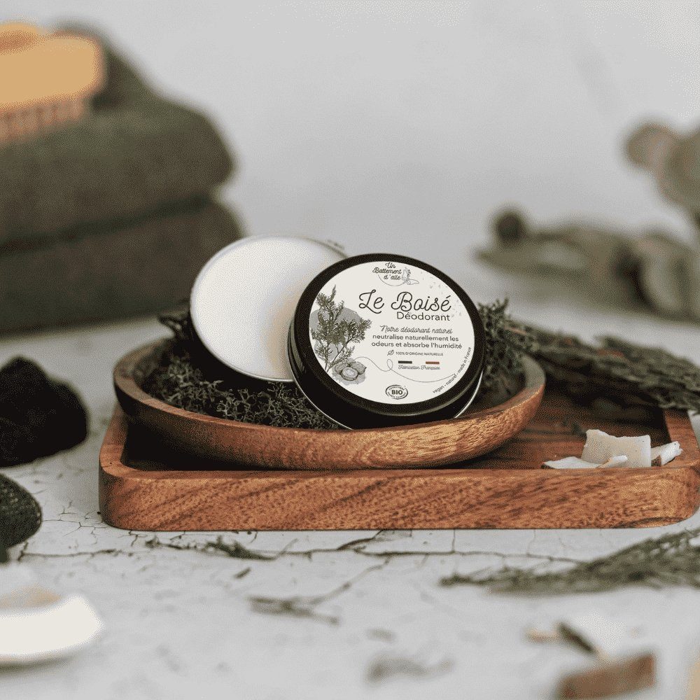 Woody Solid Deodorant by Un battement d'aile - Vegan , organic even for the most sensitive arm pits