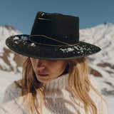 Van Palma ANNA forest green wool felt fedora, another view