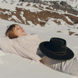 VAN PALMA - ANNA Wool-felt Fedora Hat | Forrest Green