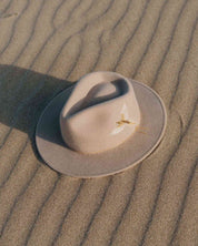 VAN PALMA - DAKOTA Embroidered Fedora | Light Beige