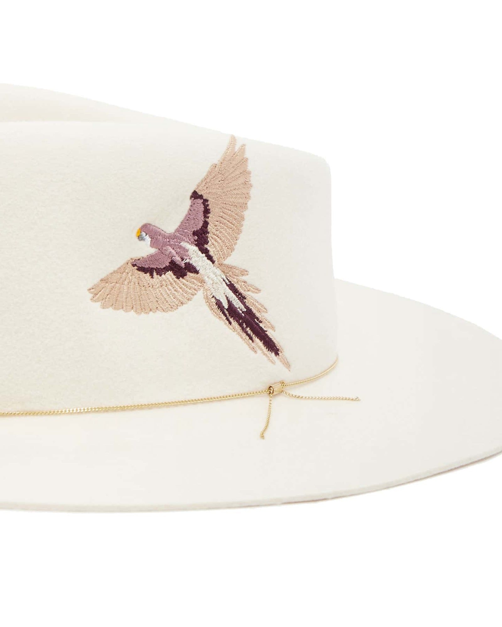 Van Palma DAKOTA off-white embroidered fedora, another view