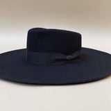 VAN PALMA - PAUL Wide Trim Bow Hat | Black