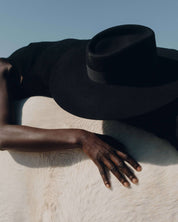 VAN PALMA - PAUL Wide Trim Bow Hat | Black