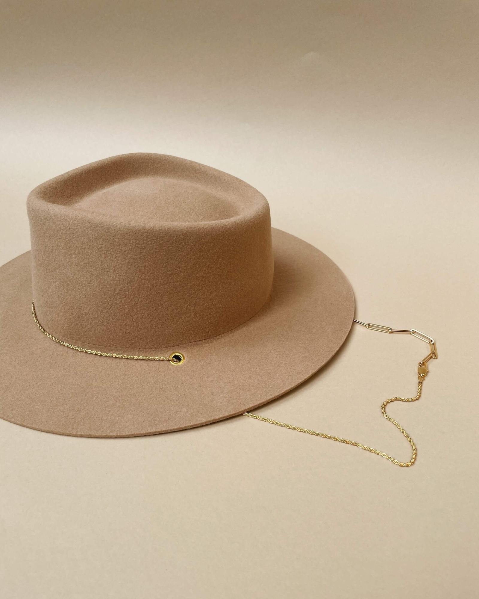 VAN PALMA - ULYSSE Bi-Chain Fedora | Beige