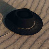 VAN PALMA - ULYSSE Bi-Chain Fedora | Black