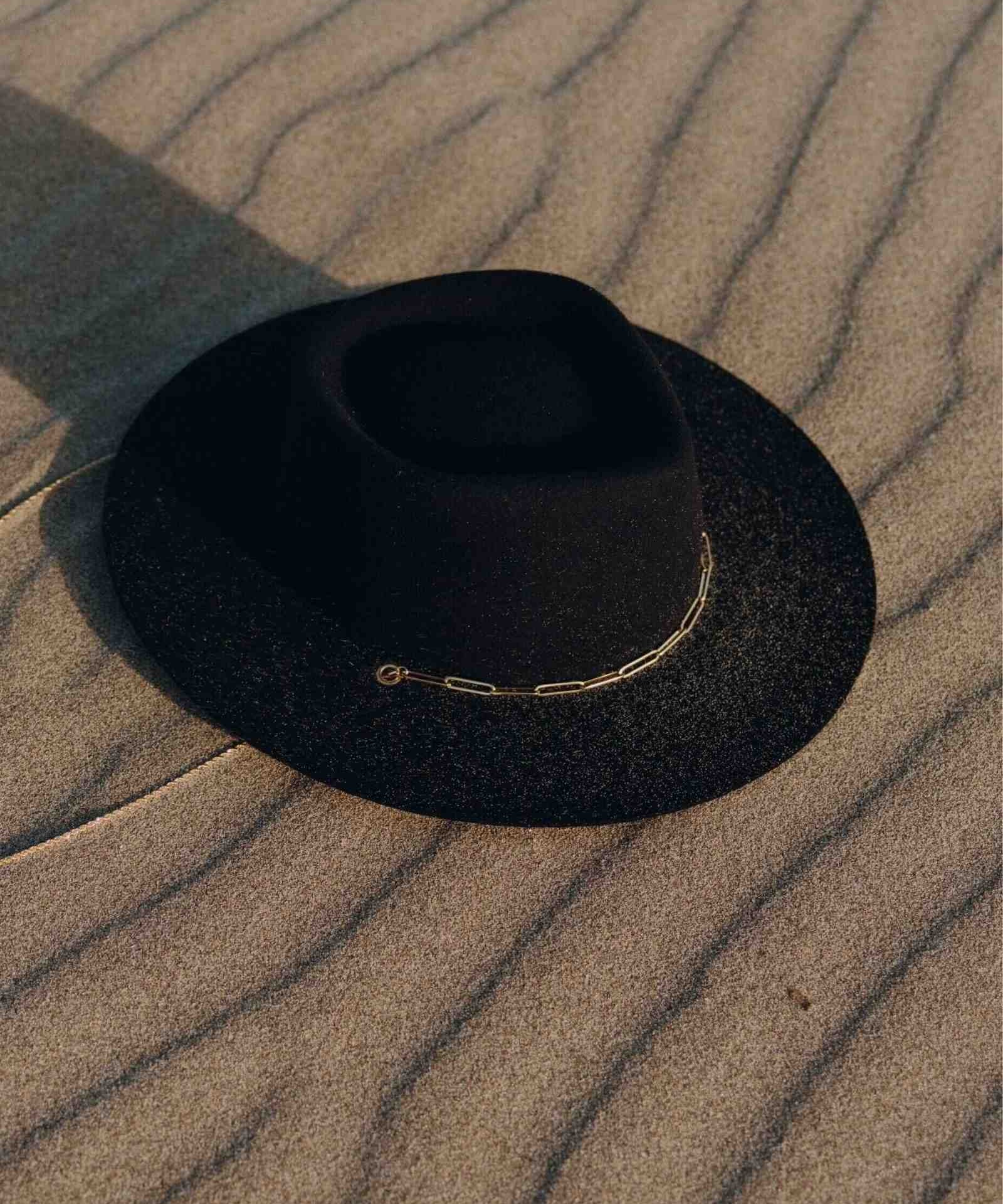 VAN PALMA - ULYSSE Bi-Chain Fedora | Black
