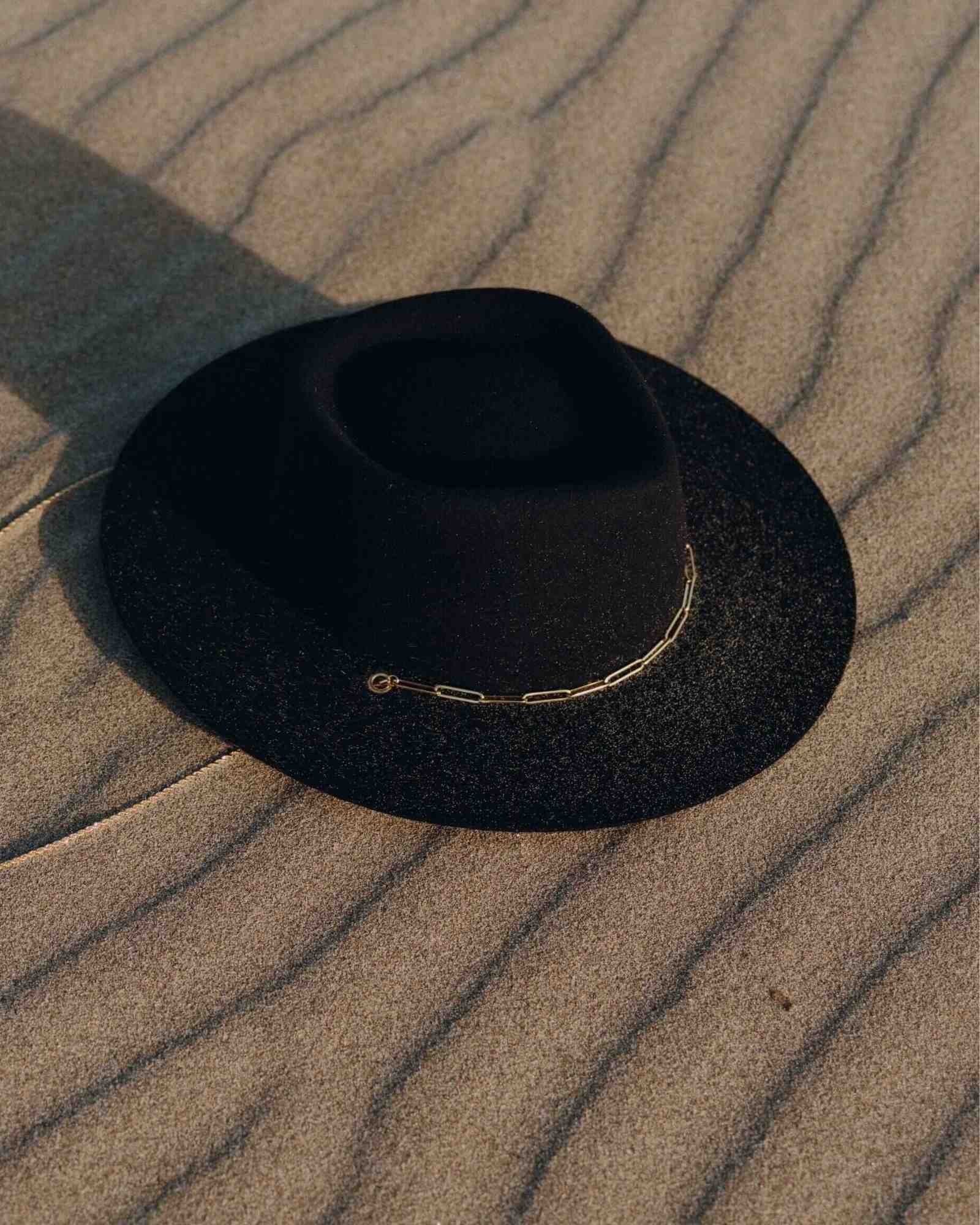 VAN PALMA - ULYSSE Bi-Chain Fedora | Black