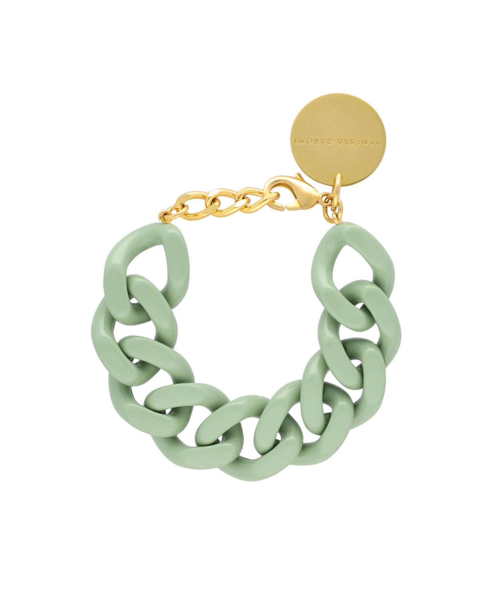 VANESSA BARONI - Flat Chain Bracelet | Mint