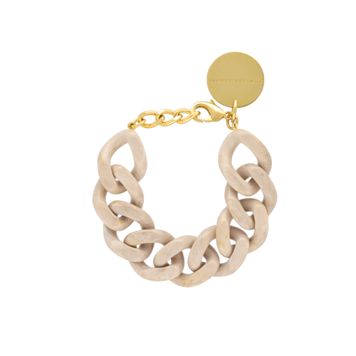 VANESSA BARONI - Flat Chain Bracelet | Travertine