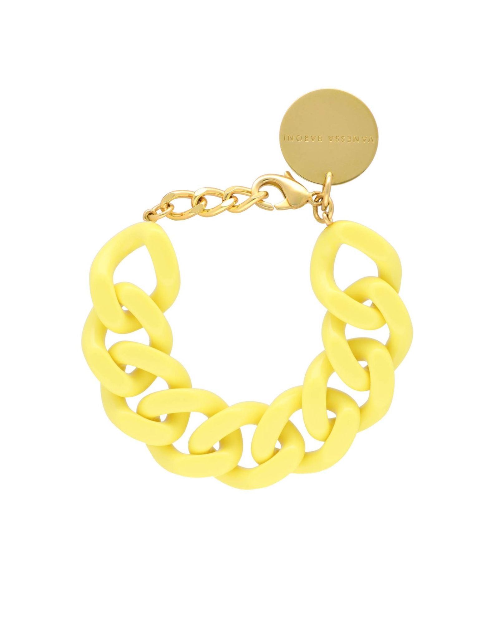 VANESSA BARONI - Flat Chain Bracelet | Yellow