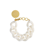 VANESSA BARONI - Flat Chain Bracelets in white gloss