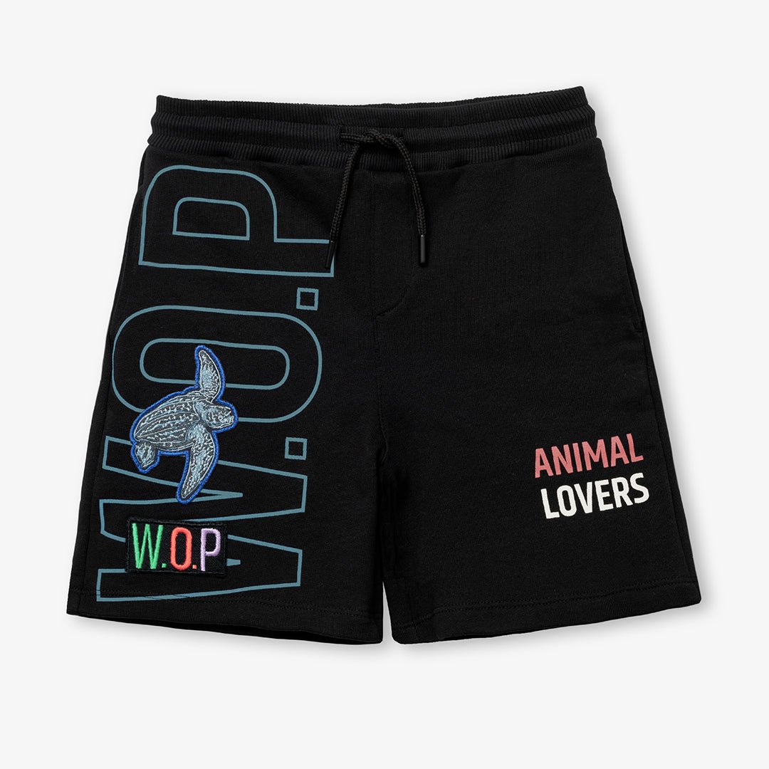 WOP - Animal Lovers" shorts for children in organic cotton