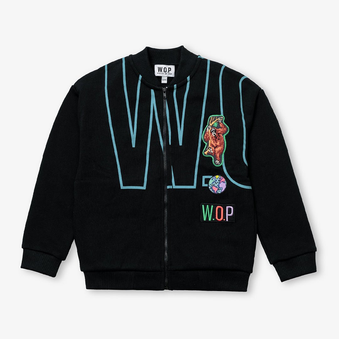 WOP - Animal Lovers" teddy jacket for children in organic cotton