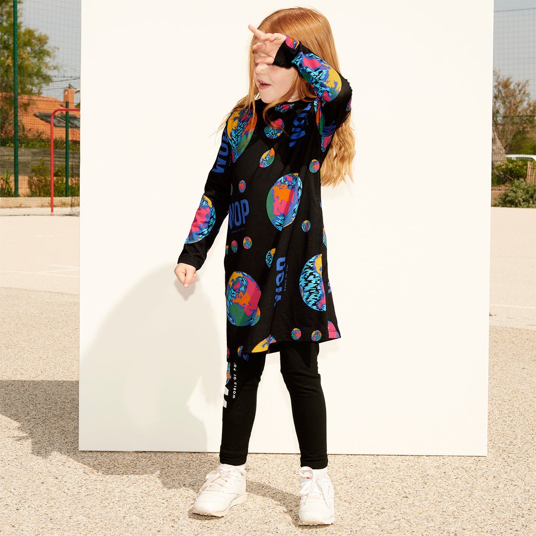 WOP - Children's dress with Ecovero Viscose print